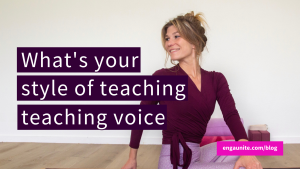 What's your style of teaching voice